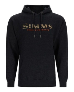 Simms Logo Hoody Charcoal Heather S Mikina