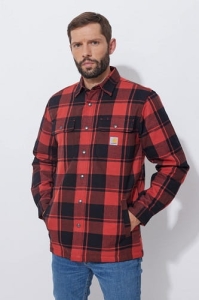 Košile Carhartt Flannel Sherpa Red Ochre M