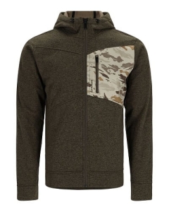 Mikina Simms CX Hoody Full Zip Dark Stone Camo XXL