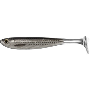 LiveTarget Slow-Roll Mullet Silver Black 10cm 4ks