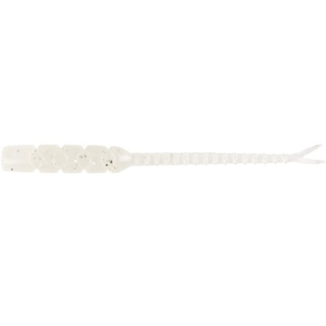 MUSTAD Aji Worm Bachi-Bachi Bílé svítící třpytky 5 cm 15 ks.