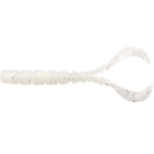 MUSTAD Aji Worm Chiki-Chiki White Glow Glitter 4,3 cm 12 ks.
