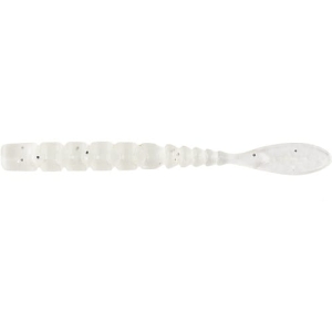 MUSTAD Aji Worm Fla-Fla White Glow Glitter 5 cm 15 ks.
