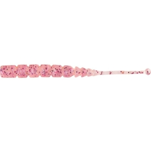 MUSTAD Aji Worm Plu-Plu Red Glitter 5 cm 15 ks.