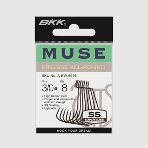 Ofsetové háčky BKK Muse vel. 1 - op. 9ks