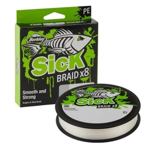 Berkley X8 Sick Braid 0,23 mm 150 m 23,6 kg bílá