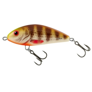 Salmo Fatso 8cm 21g plovoucí okoun skvrnitý hnědý