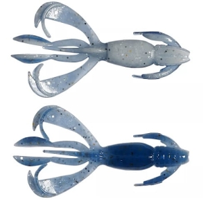 KEITECH Crazy Flaper 2" LT44T Blue Ice Shad 8ks