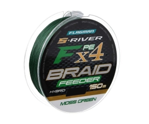 Vlajková šňůra Flagman S-River Moss Green 150m 0,16mm pletená šňůra