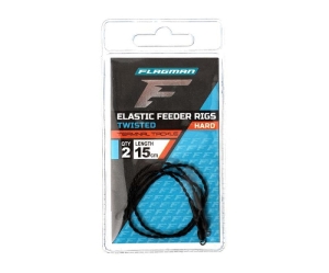 Flagman Elastické kroucené návazce Feeder Rigs Hard 15 cm