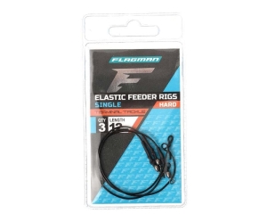 Flagman Elastické jednoduché návazce Feeder Rigs Hard 12cm 3ks