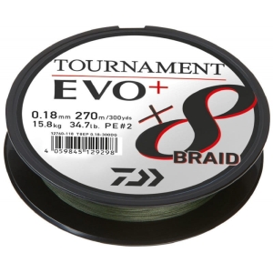 DAIWA TOURNAMENT X8 BRAID EVO+ 0,08 mm 270 m DG