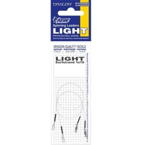 DRAGON 1x19 Surfstrand leader 3KG 20cm 2ks