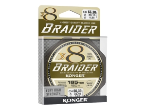 BRAIDER X8 pletená šňůra 0,10 mm 150 m 10,7 kg OLIVE GR