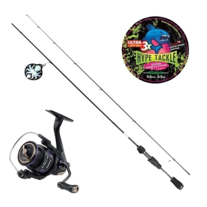 Zestaw Kraken Atomic UL 1.83M 0.1-0.8G Spin + Select Stellar 1500S + Hype Tackle ULG 3X Dark Green 0,03mm