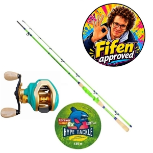Zestaw Fifena Szczupak Cast Hype Tackle Fresh 2,00m 70g + Hype Tackle H5 Vivid + Hype Tackle Forever Red 0,20mm