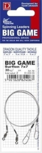 Návazce Dragon 7x7 Surflon BIG GAME 30kg 60cm 2ks