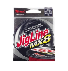 MOMOI JigLine MX8 pletenka 0,20/13kg 150m ČERVENÁ