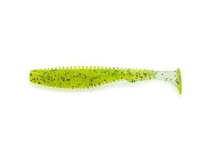 FishUP U-Shad 6,2cm #055 Chartreuse Black 9ks
