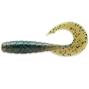 FishUP Mighty Grub 3,5" #017 Motor Oil Pepper 7ks