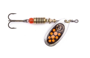 Mepps BLACK FURY stříbrná/červená_oranžová 4/8g