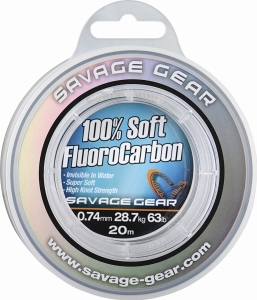 SG Soft Fluoro Carbon 15m 0,92mm 40,5kg Čirý