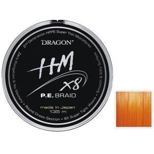 DRAGON HM X8 P.E.BRAID 0,16mm 16,90kg 135m oranžová