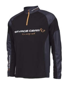 SG Tournament Gear Shirt 1/2 Zip L Black Ink