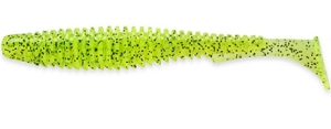 FishUP U-Shad 3"#055 - Chartreuse/černá