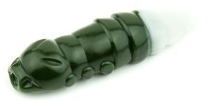 FishUP Pupa 1,2" #140 - Tmavě olivová/bílá