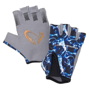 Savage Gear Marine Poloprsté rukavice Sea Blue XL