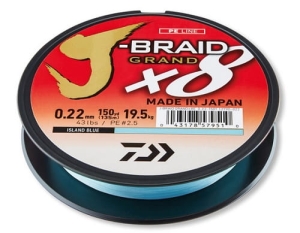 DAIWA J-BRAID GRAND X8 BLUE 0,10 mm 135 m