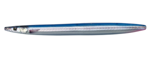 SG Vlasec průvlečný Sandeel 12,5cm 19G S Blue Silver UV