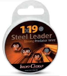 IRON CLAW 1x19 Steel Leader 15kg 5m 0,50mm