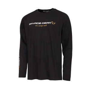 Savage Gear Signature Logo LongSleeve BlackCav XXXL