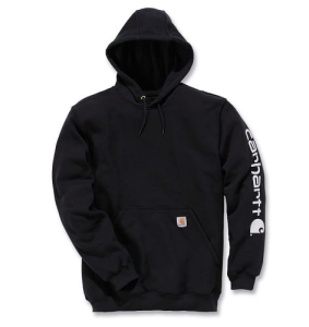 Carhartt Midweight Sleeve Logo Hood mikina černá XL