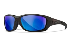 Wiley X GRAVITY Polarised Blue Mirror Black Crysta