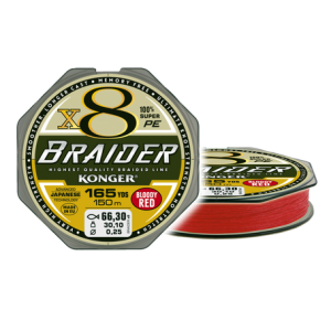 Vlasec BRAIDER X8 0,16mm 150m 18,8kg BLOODY RED