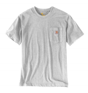 Carhartt K87 Pocket Heather Grey M tričko