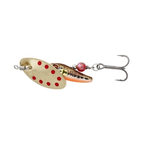 SG Sticklebait Spinner #3 7.3G S Minnow Gold Červený