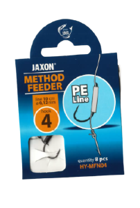 Jaxon Hooks s pletenými návazci Jehla#4 0,12mm