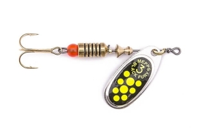 Mepps BLACK FURY stříbrná/seledyn_chartr. 4/8g